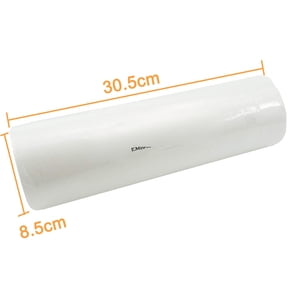 1 Roll Fusible No Show Embroidery Stabilizer, 12 Inch x 25 Yard, Lightweight 1.8 oz Iron Backing for Machine Embroidery and Hand