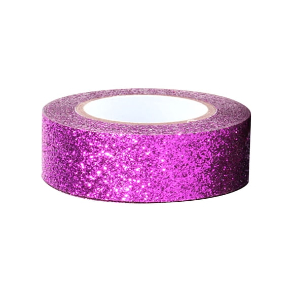 1 Roll Glitter Tape, Decorative Glitter Washi Masking Tape, Decorative Craft Tape Self Adhesive Stick Glitter Tape for Scrapbook, DIY Arts, Gift Wrapping 15mmx500cm