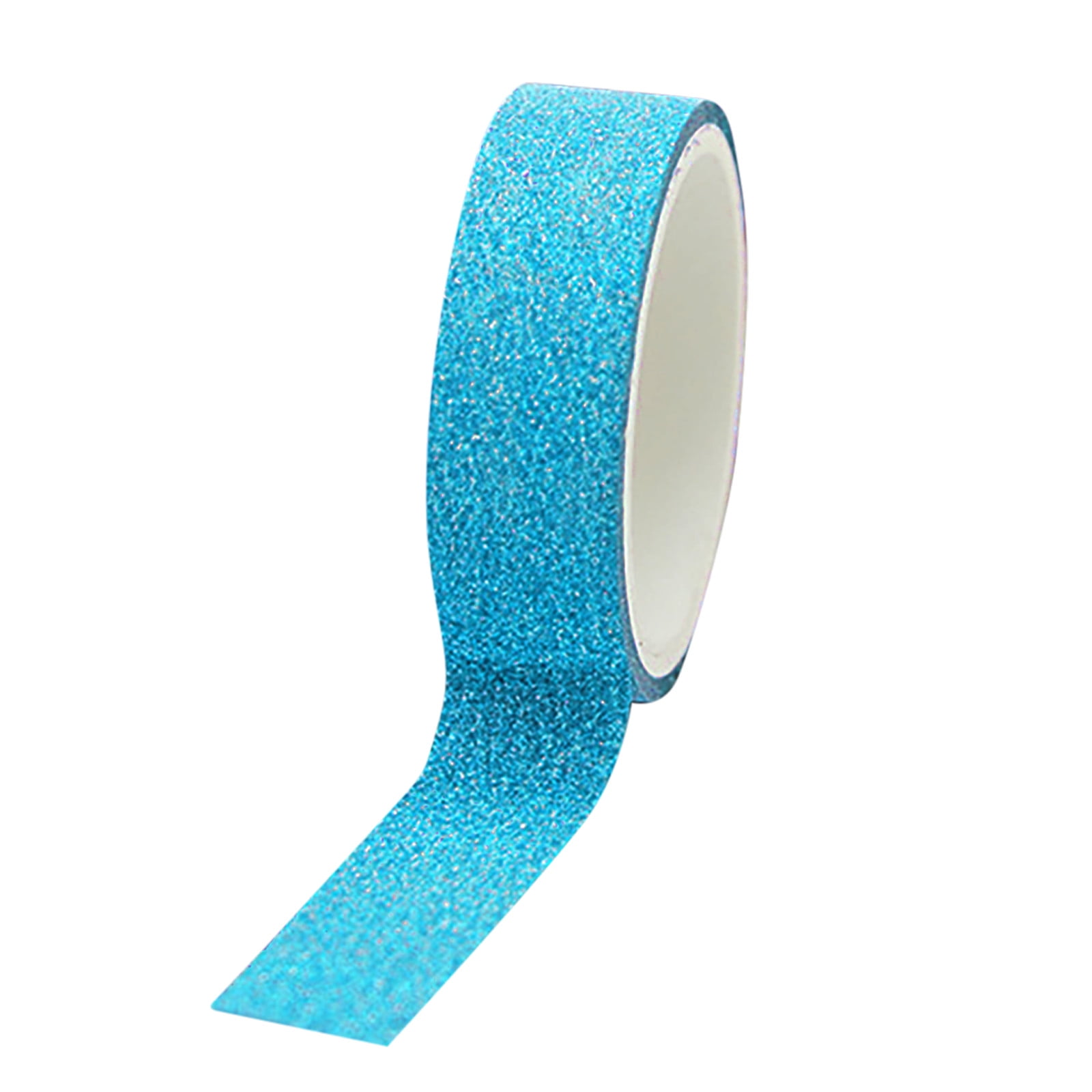 1 Roll Glitter Washi Tape Diy Decorative Colored Tape Sticky Craft Tape