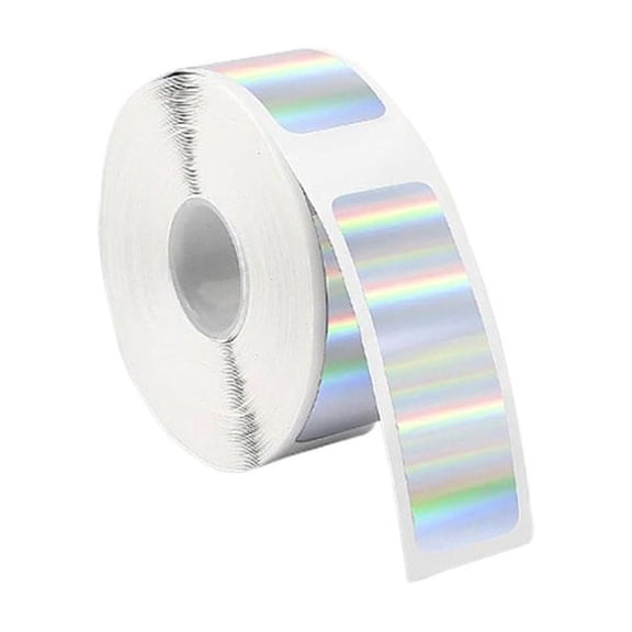 1 Roll Green Holographic Thermal Label Tape, for D30/Q30/D35 Labels Refill,12x40mm, for Home,Office, DIY Carft Supplies