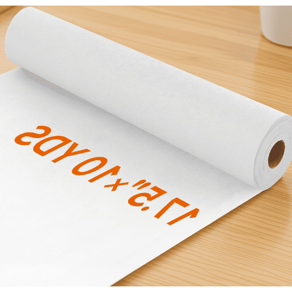 1 Roll Heavy Weight Iron Fusible Interfacing, Non-Woven Single-Sided Polyester, White, 17.5in x 10yd, for and Quilting