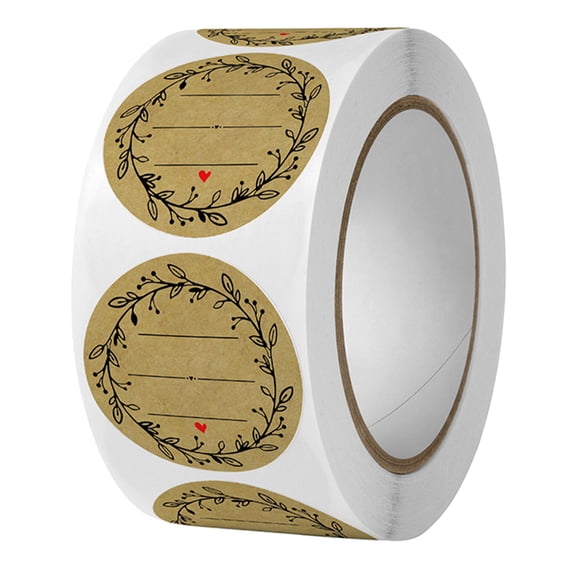1 Roll Homemade Baked Goods Labels Gift Packaging Labels Olive Branch Bakery Labels Canning Labels Round Stickers for Jars Lids and Food Containers (500 labels/roll)