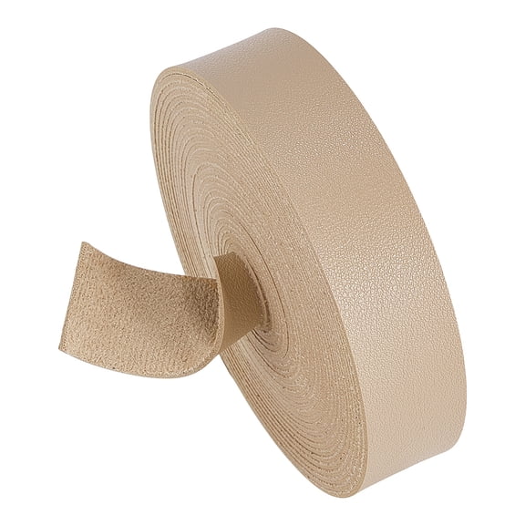 1 Roll Imitation Leather Ribbon White 25x1.6mm