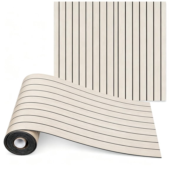 3D Wood Grain Peel and Stick Wallpaper,15.75"x118.11"Self-Adhesive Fluted Slat Wall Panel for TV Background,Bedroom,Living Room,Accent Wall
