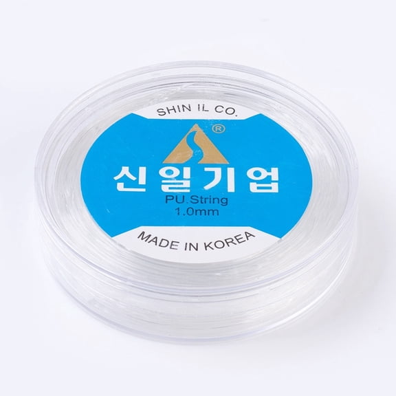 1 Roll Korean Elastic Crystal Thread For Jewelry Making Clear 1mm 32.8 yards(30m)/roll