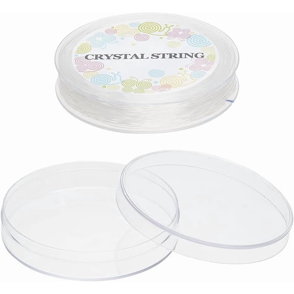 1 Roll Korean Elastic Thread For Jewelry Making Clear 1mm about 32.8 yards(30m)/roll handmade