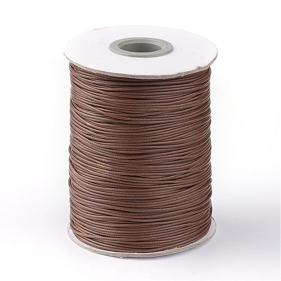 1 Roll Korean Waxed Polyester Cord Sienna 1mm about 85yards/rollDIY