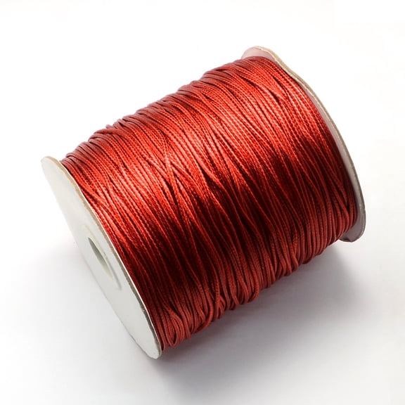 1 Roll Korean Waxed Polyester Cords FireBrick 1.5mm about 200yards/roll(600 feet/roll)