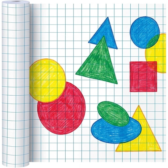 1 Roll Large Grid Graph Paper Roll 1" Grid 16.5 Inch x 98ft Sewing Pattern Paper for Drafting Quilting Drawing Sketching Classroom Teaching Supplies Gifts