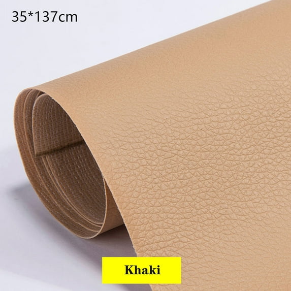 1 Roll Leather Repair Patch Self-Adhesive, 35x137cm / 50x137cm, 7 Colors Available, CABINAHOME Leather Tape for Couches, Chairs, Car Seats, Bags, Jackets, Sofa, Boots (Litchi)