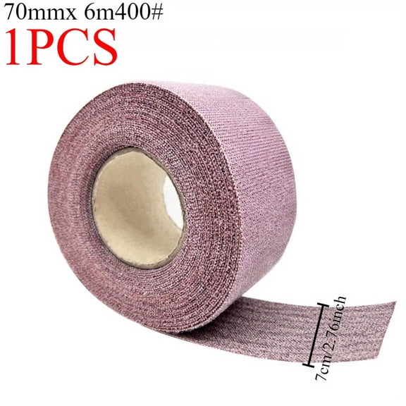 1 Roll Mesh Sanding Roll 70mm x 6 Meter Anti-Clog Net Sandpaper Roll, Dust-Free Abrasive Screen Sandpaper for Automotive Body, Wood, Paint Polishing, Assorted Grit Optional
