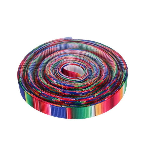1 Roll Mexican Fiesta Ribbon Colorful Seraperibbon For Diy Present Wrapping Party Decorations Hair Bows Sewing Supplies B