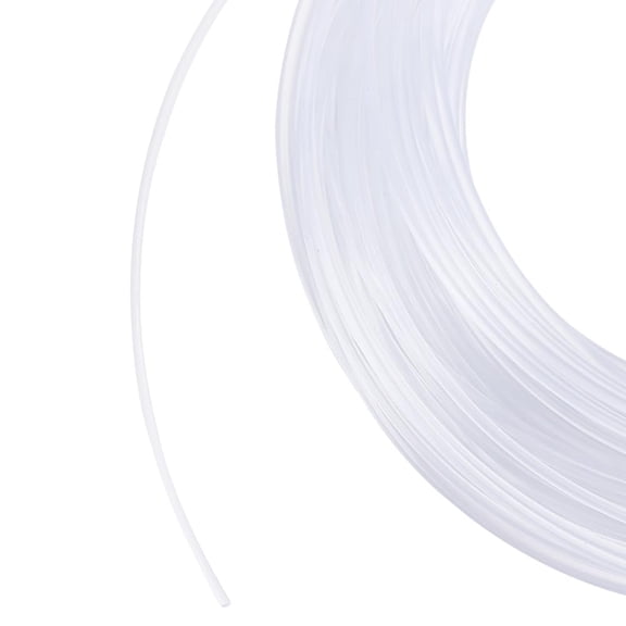 1 Roll Nylon Memory Wire 32.8 Yard Clear Plastic Wire White Boning Roll Clear Memory Brim Lines Crinoline Boning for DIY