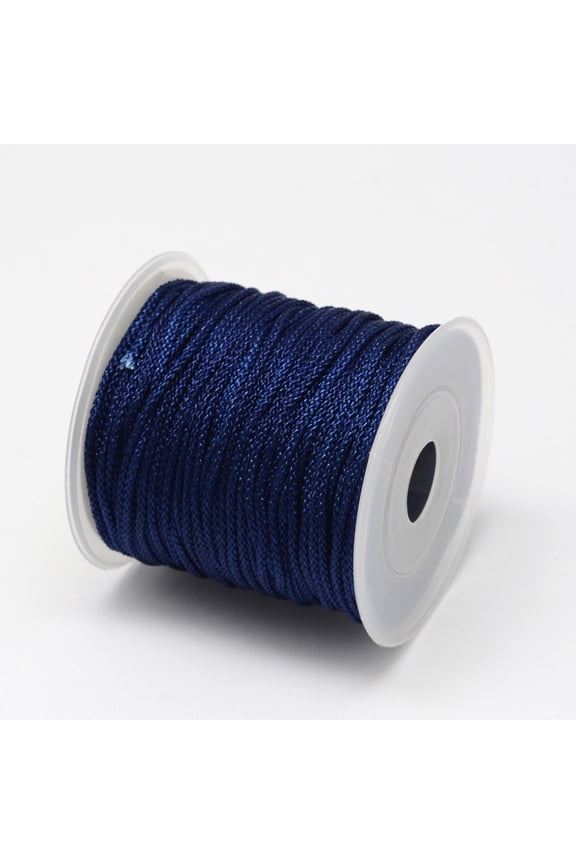 1 Roll Nylon Threads 25.15 Yards Blue Beading Thread Chinese Knotting Cord Rope for DIY Necklace Bracelet Jewelry Making for making