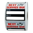 thumbnail image 1 of 1 Roll Oil Change Stickers Service Reminder Labels Oil Change Reminder Sticker for Windshield No Residue Clear Next Service Due Maintenance Service Label for Car Auto Vehicle Window 2" Oil Stickers, 1 of 7