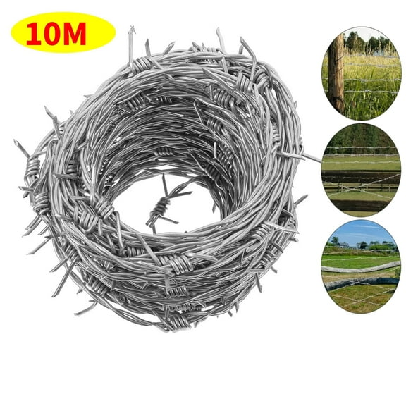1 Roll Outdoor Barbed Wire Fence Garden Barbed Wire Replacement Barbed Daily Use Wire Fence Sturdy Barbed Wire For Fence