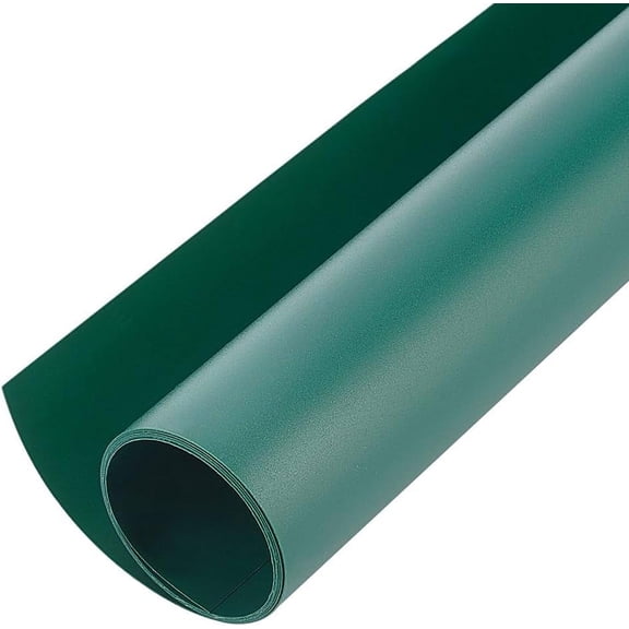 1 Roll PVC Scrapbook Paper Pad for DIY Album Scrapbook Greeting Card Background Paper Frosted Dark Green 1000x400x0.4mm by handwork