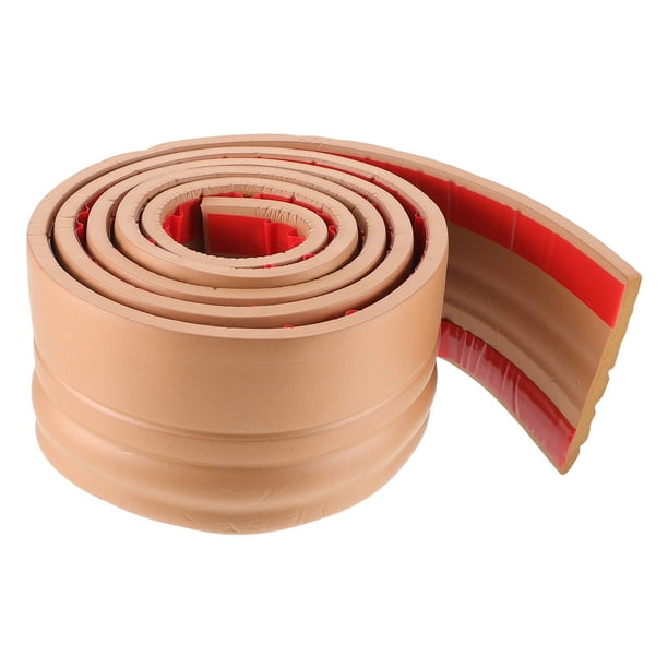 1 Roll Peel and Stick Molding Floor Baseboard Trim Self Adhesive Baseboard Molding 2 Meters