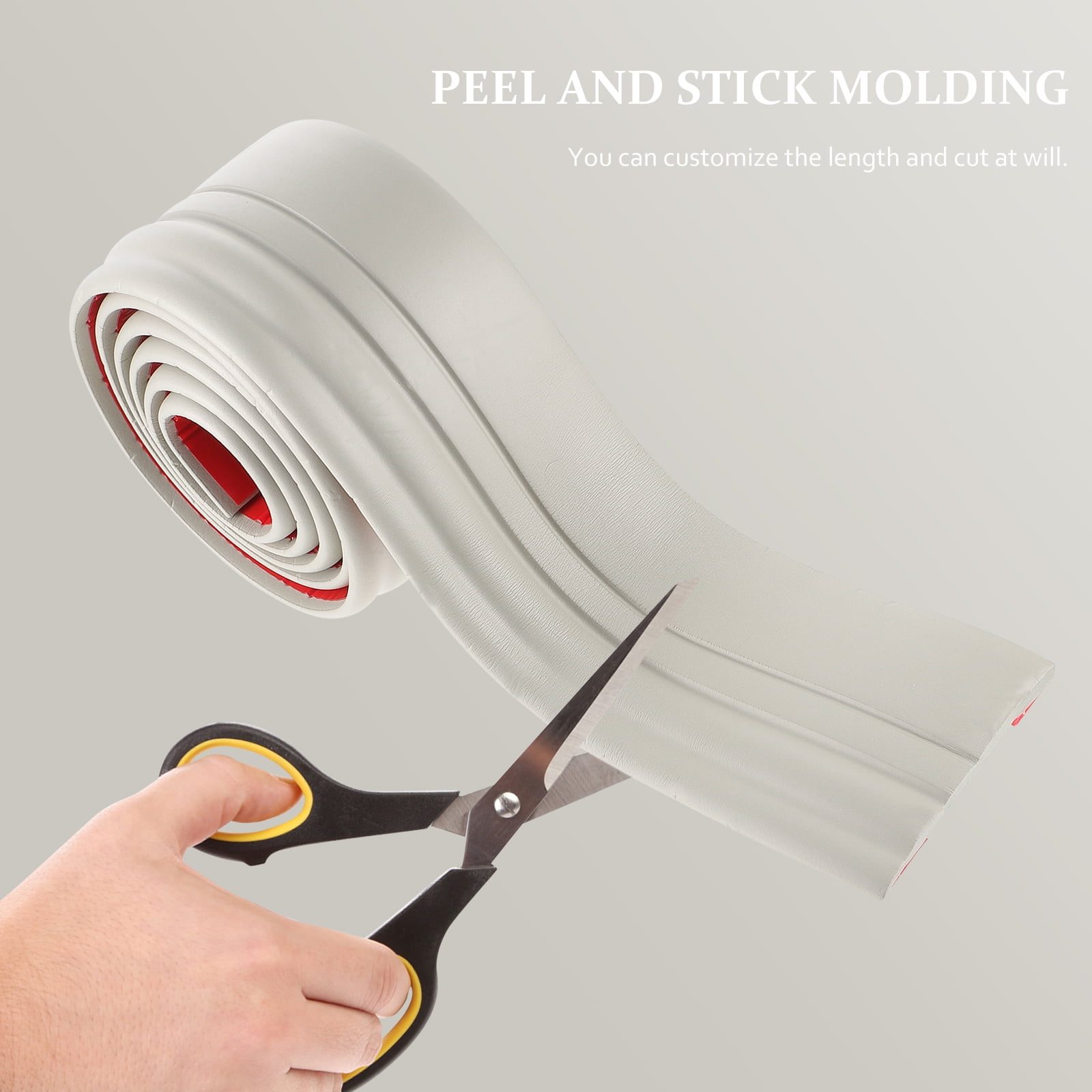 1 Roll Peel and Stick Molding Floor Baseboard Trim Self Adhesive
