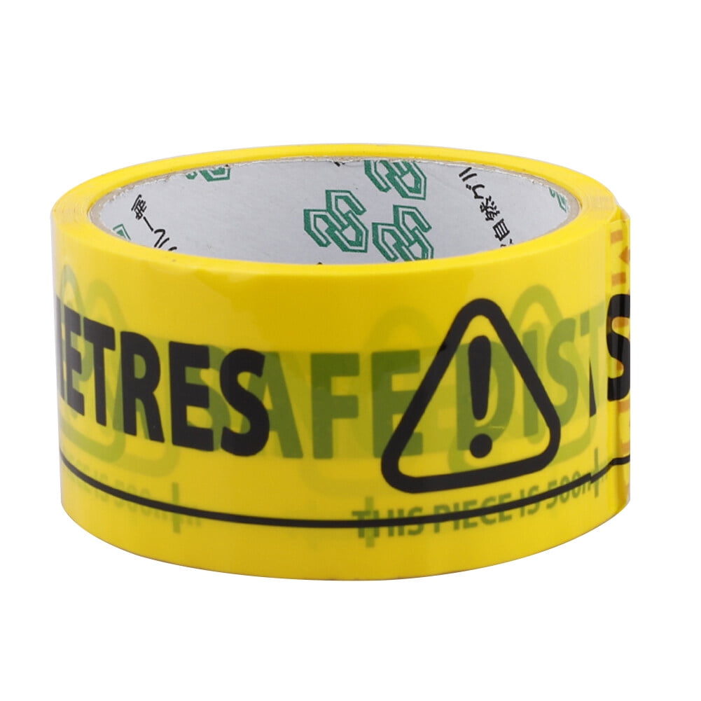 1 Roll "Please Keep A Safe Distance Of 2 Meters" Isolation Mark Tape ...