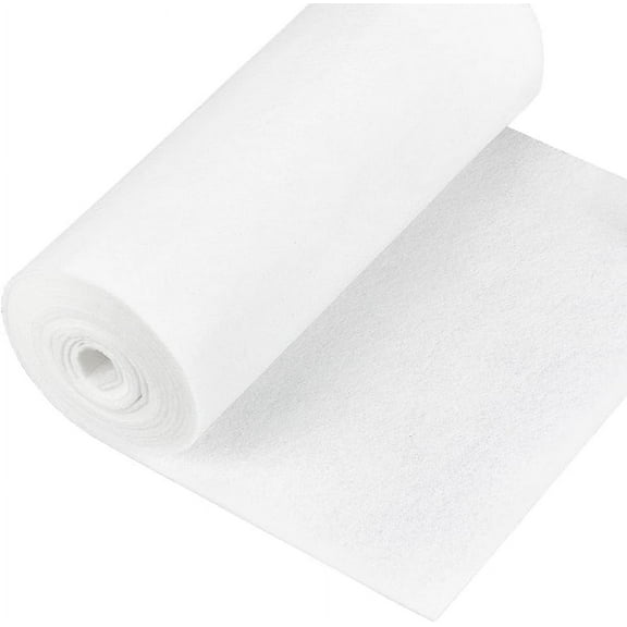 1 Roll Polyester Felt Fabric DIY Crafts White 300x24x0.2cm