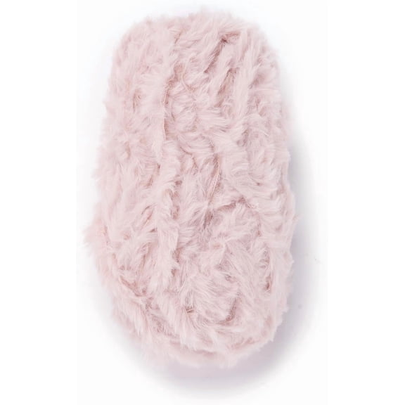 1 Roll Polyester Nylon Yarn Imitation Fur Mink Wool for DIY Knitting Soft Coat Scarf Pink 3.5~4.5mm