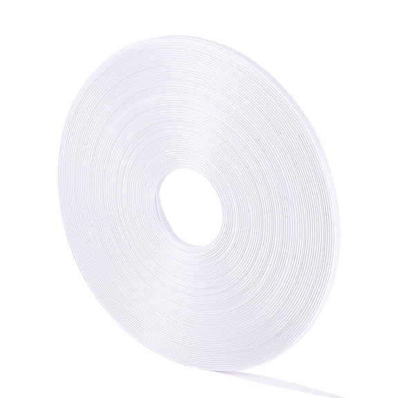 1 Roll Polyester & Plastic Boning Sewing Wedding Dress Fabric DIY Sewing Supplies Accessories White 12mm 50yards/roll(45.72m/roll)