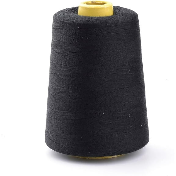 1 Roll Polyester Sewing Thread Cords For Cloth or DIY Craft Black 0.1mm about 7000yards/roll