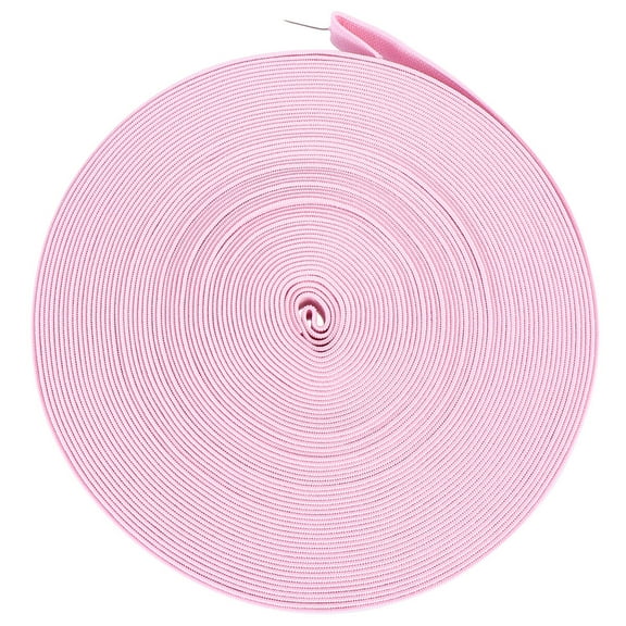1 Roll Precise Shoes Elastic Band DIY Elastic Band Shoes Accessory Thickened Plain Elastic Band (1.5cm Width, 16m/Roll, Pink)