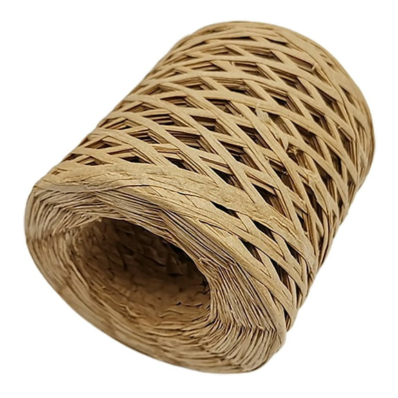 1 Roll Raffia Yarn Decorative Widely Applied Wrapping Gift Raffia Straw Packaging Paper Yarn for DIY