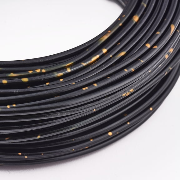 1 Roll Round Aluminum Wire Black 12 Gauge 2mm 23m/roll