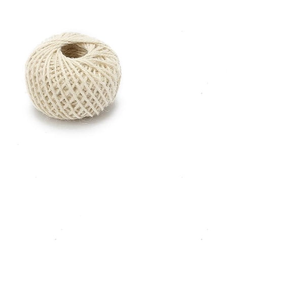 1 Roll Round Jute Cord for Gift Wrapping Party Decoration Beige 2mm 54.68 Yards(50m)/roll