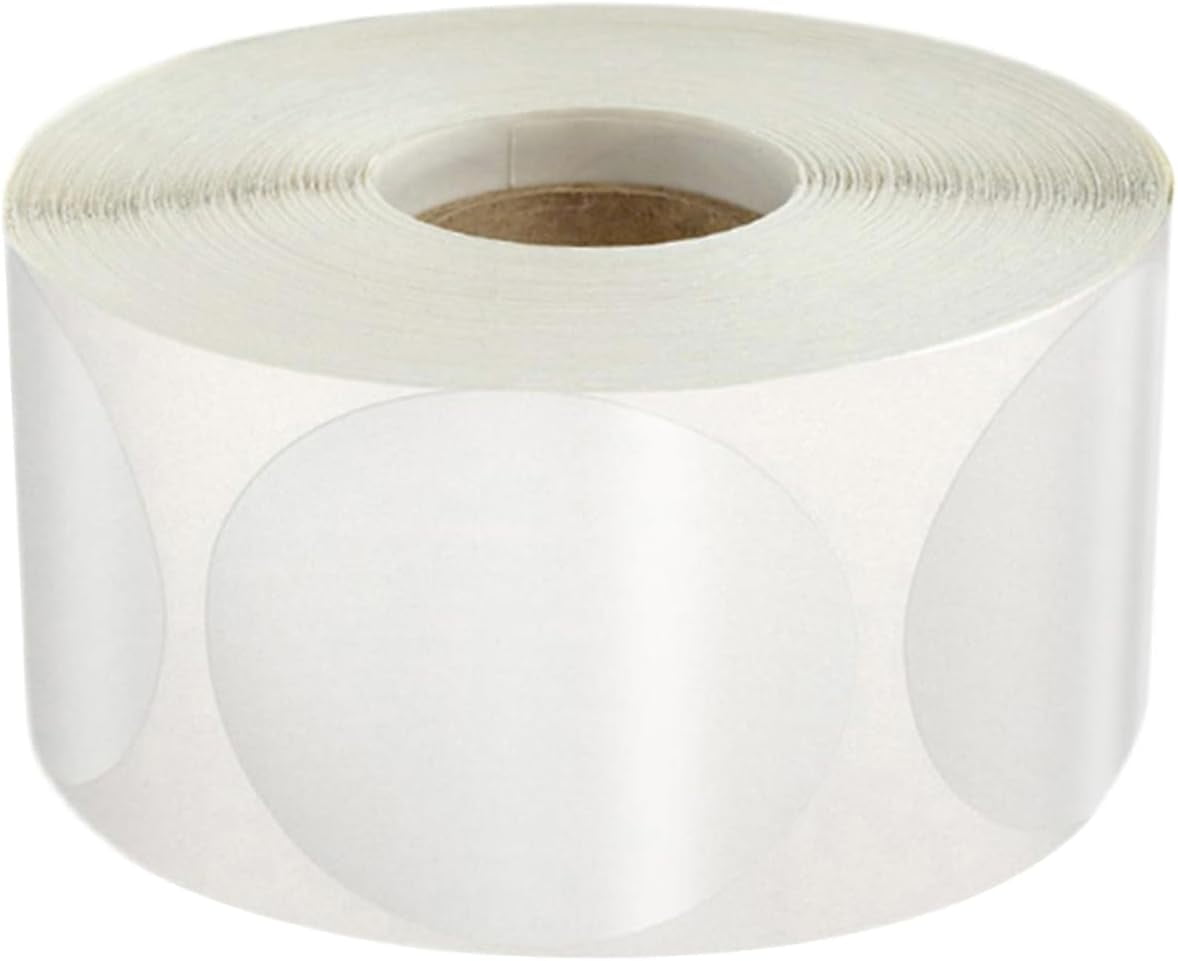 1 Roll Round Transparent Sticker Small Sticker Labels Seal Stickers 1 Roll Round Transparent Sticker Small Sticker Labels Seal Stickers