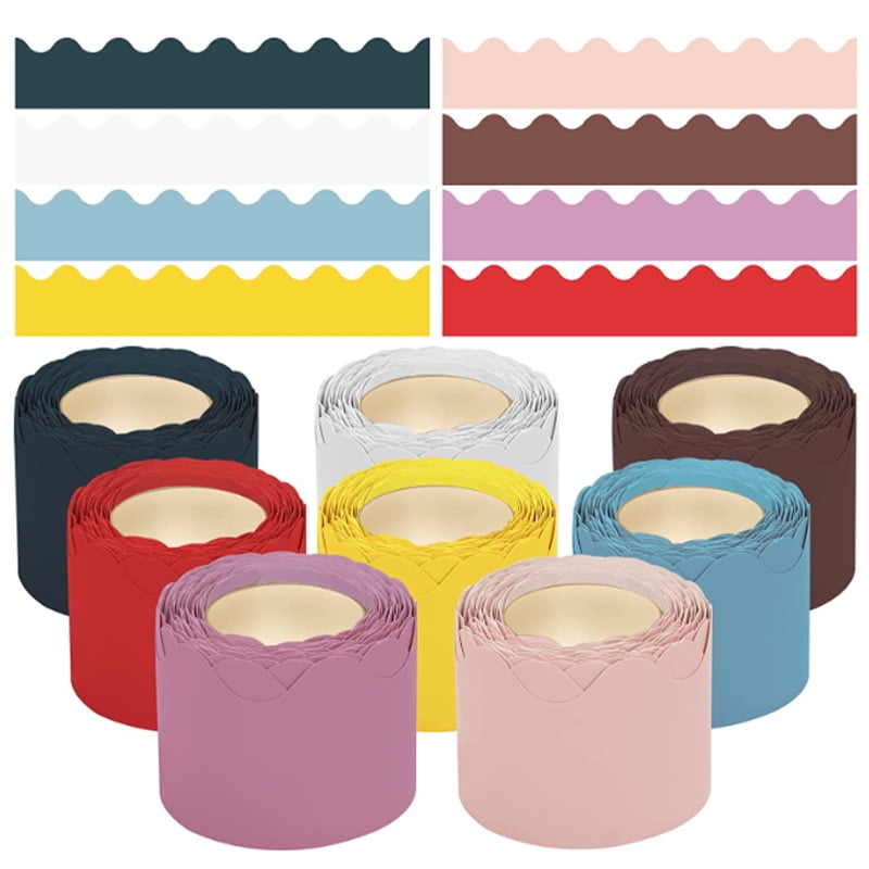 1 Roll Scalloped Bulletin Board Trim Board Border Decorations Trim