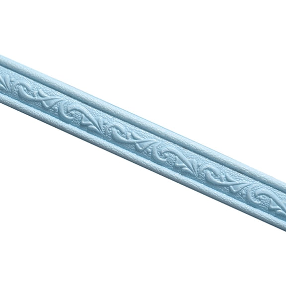 1 Roll Self Adhesive Foam Molding Trim Peel and Stick, 3D Wall Edging Lines Foam Baseboard, Flexible Molding Wallpaper Border, Wall Base Moulding Trim for Home Hotel DIY Decoration, 90.55", I