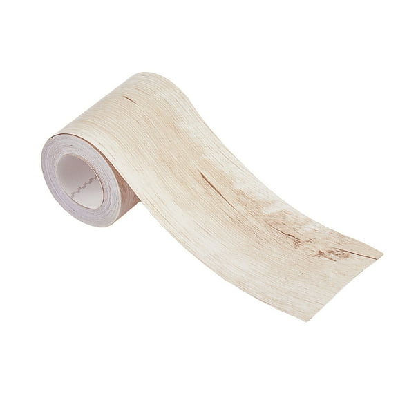 1 Roll Self-Adhesive PVC Woodgrained Paper Wall Stickers for Shelf Liner Dresser Drawer Locker Old Lace 81mm 10m/rollDIY