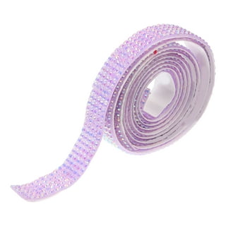 5 Rolls Rhinestone Ribbons Clothes Rhinestone Strips Self-Adhesive Rhinestone Tapes, Size: 19x10x4CM