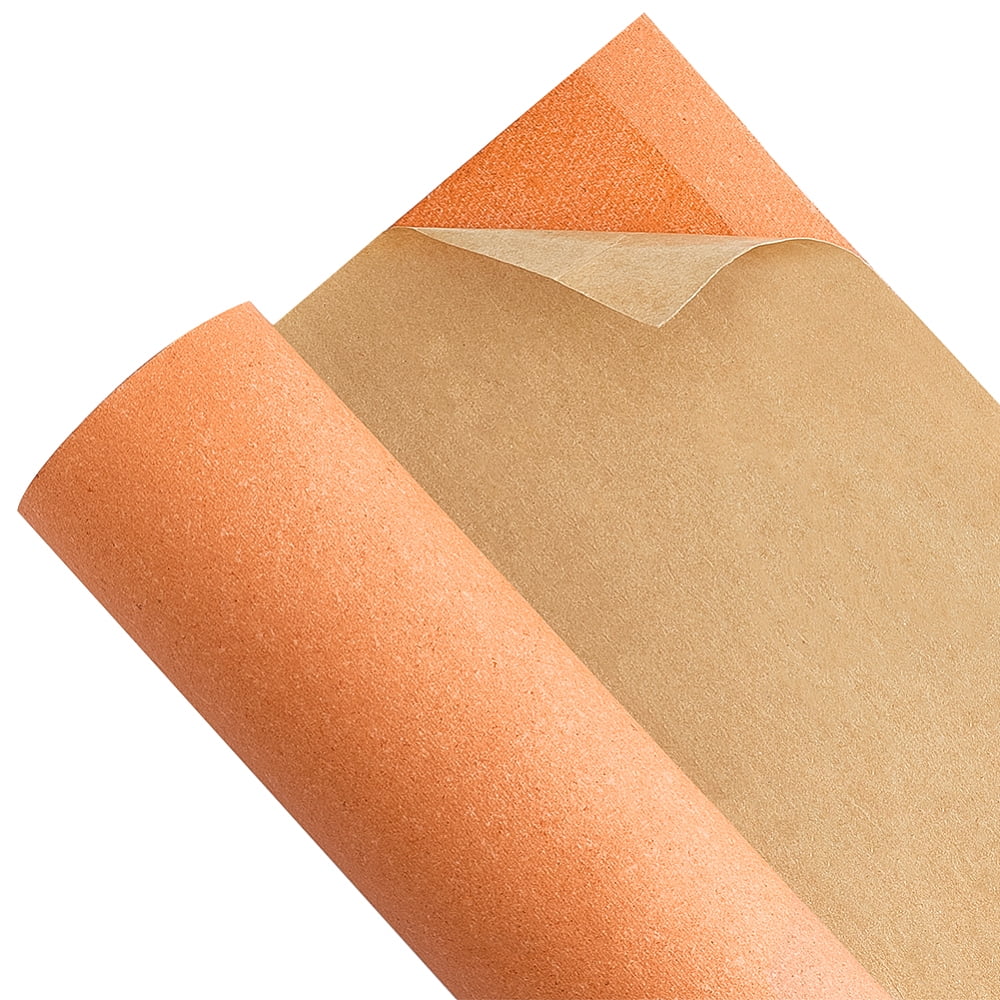 1 Roll Self-adhesive PVC Leather Fabric Bags Leather Accessories Dark Orange 1500x405x0.8mm diy