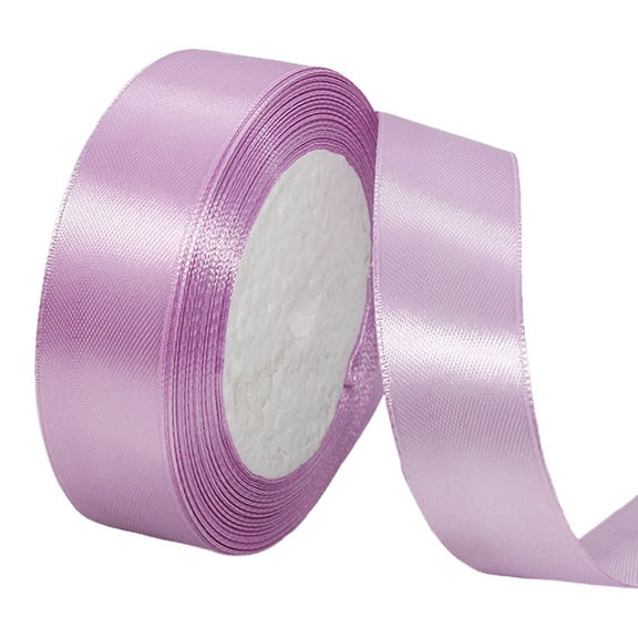 1 Roll Silk Ribbon, Satin Ribbon Solid Polyester Ribbons for Gift Wrapping, Crafts, Wedding Party Holiday Decor, Flower Arrangement 866x1"