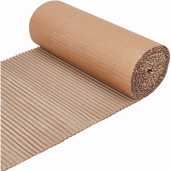 1 Roll Single Face Corrugated Cardboard Roll for Packing Storage DIY Craft Camel 2000x223x2.5mm art