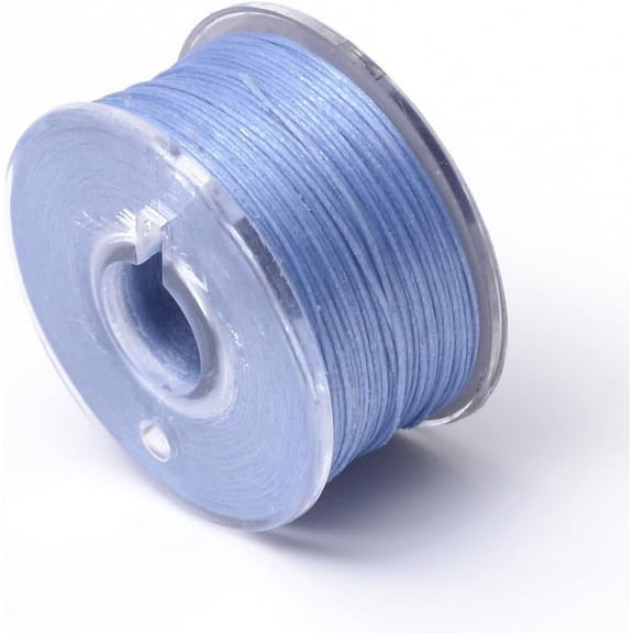 1 Roll Special Coated Nylon Beading Threads for Seed Beads Cornflower Blue 0.1mm 50yards/roll