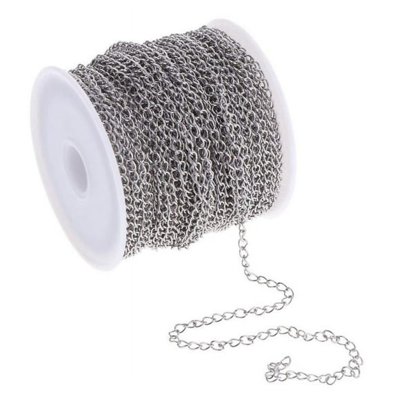 1 Roll Stainless Steel Cable Chain For Crafting DIY Jewelry Making