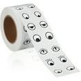 thumbnail image 1 of SEWACC Self Adhesive Eye Stickers Cute Sticker Eyes Eye Stickers Cartoon Eye Stickers for Crafts Decors Scrapbooks 1 Roll, 1 of 8