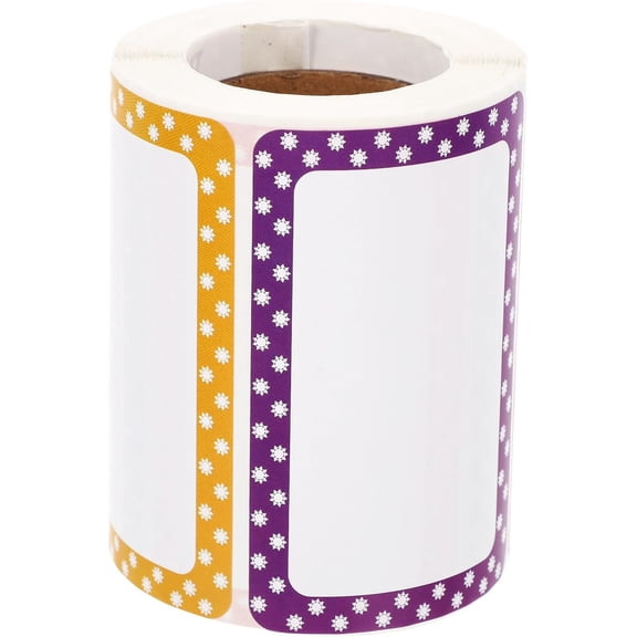 1 Roll Sticker Tags for Gifts Dot Label Stickers Name Label Stickers Blank Labels Thermal Label Stickers Colored Stickers Letter Stickers for Scrapbooking Colorful Name Tag Labels