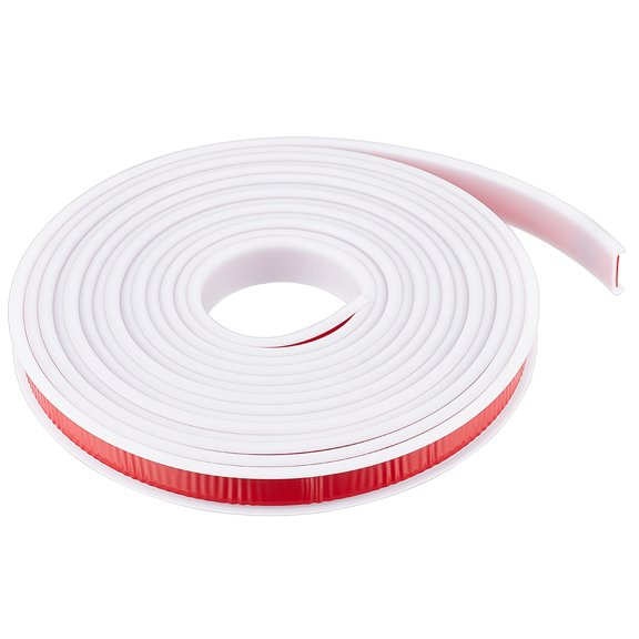 1 Roll TPE Self-Adhesive Flexible Molding Trim Ceiling Molding Wall Trim for Furniture White 18.5mm about 5m/roll