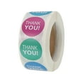 thumbnail image 1 of 1 Roll Thank You Stickers Multicolor 1 Inch Adhesive Round Gift Seal Labels DIY, Business, 500 Count/Roll, 1 of 6