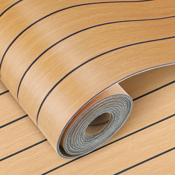 1 Roll Thick & Waterproof 3D Wood Grain Wallpaper - 40cm x 3m Self-Adhesive Panel for Wall, Furniture, Cabinet | Easy Removable Decor for Living Room, Kitchen, Office(Beech Wood)