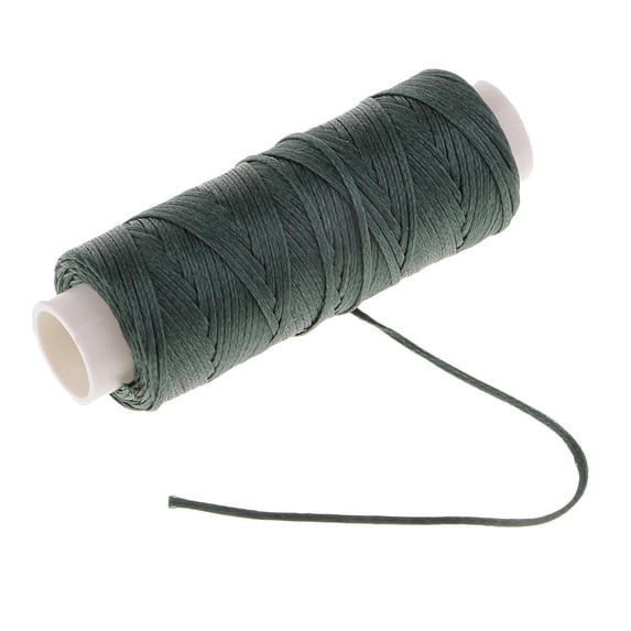 1 Roll Thread for Clothes Shoes Bags Leather Sewing - 0.8mm 25Meters Polyester - Green