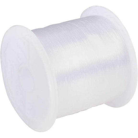 1 Roll Transparent Fishing Thread Nylon Wire White Size: about 0.2mm in diameter about 142.16 yards(130m)/roll Nylon