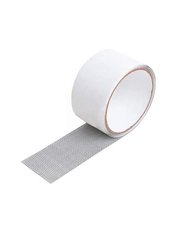 1 Roll Window Screen Repair Tape Window Net Repair Tape Self Adhesive Window Screen Repair Patch Strong Anti-Insect Fly Mesh Broken Holes Repair, Width: 2 Inch, Length: 5.74 Feet,2 Inch,Gray